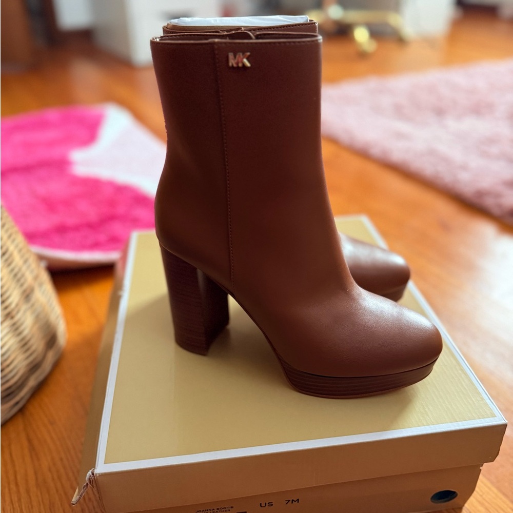 Michael Kors Chestnut Heeled Boots